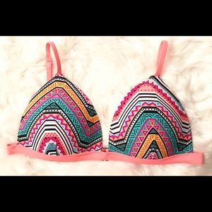 NWT Geometric Bikini Top by Heat Swimwear